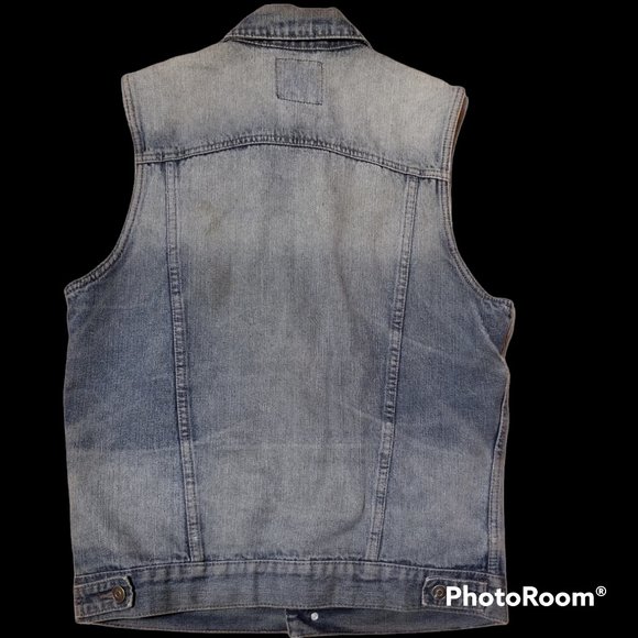 Women's URBAN HERITAGE Jean Jacket Vest (Size L) - Picture 7 of 7